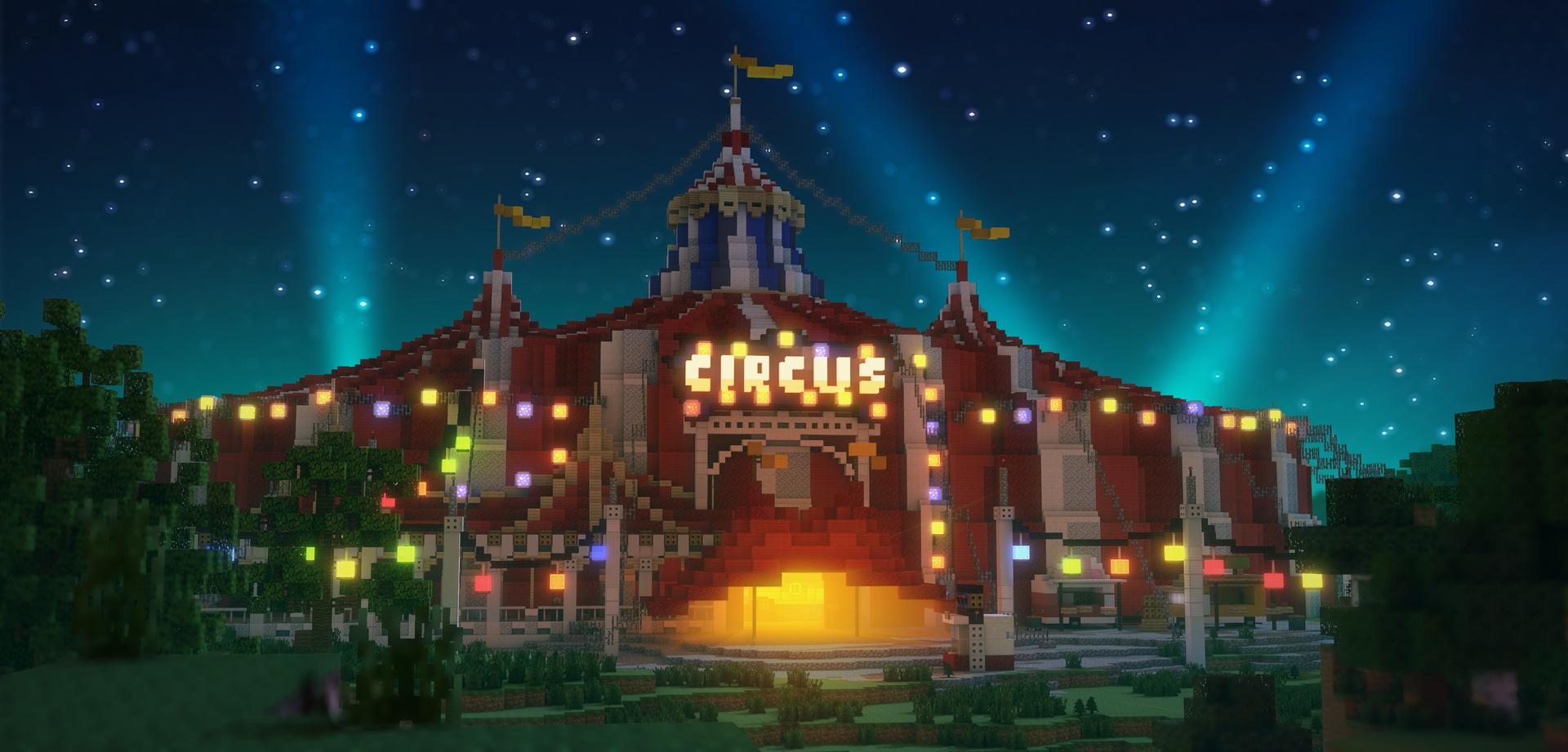 Minecraft Circus Animals Tent Front