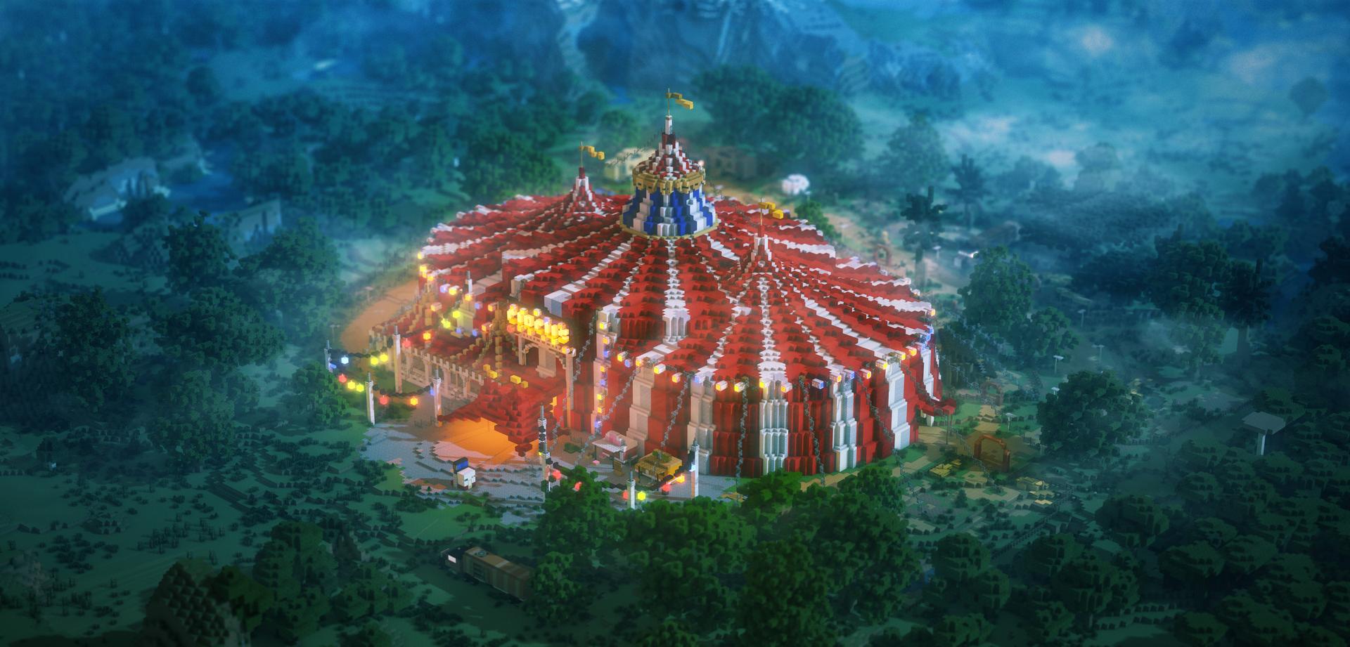 Minecraft Circus Animals Tent Overview