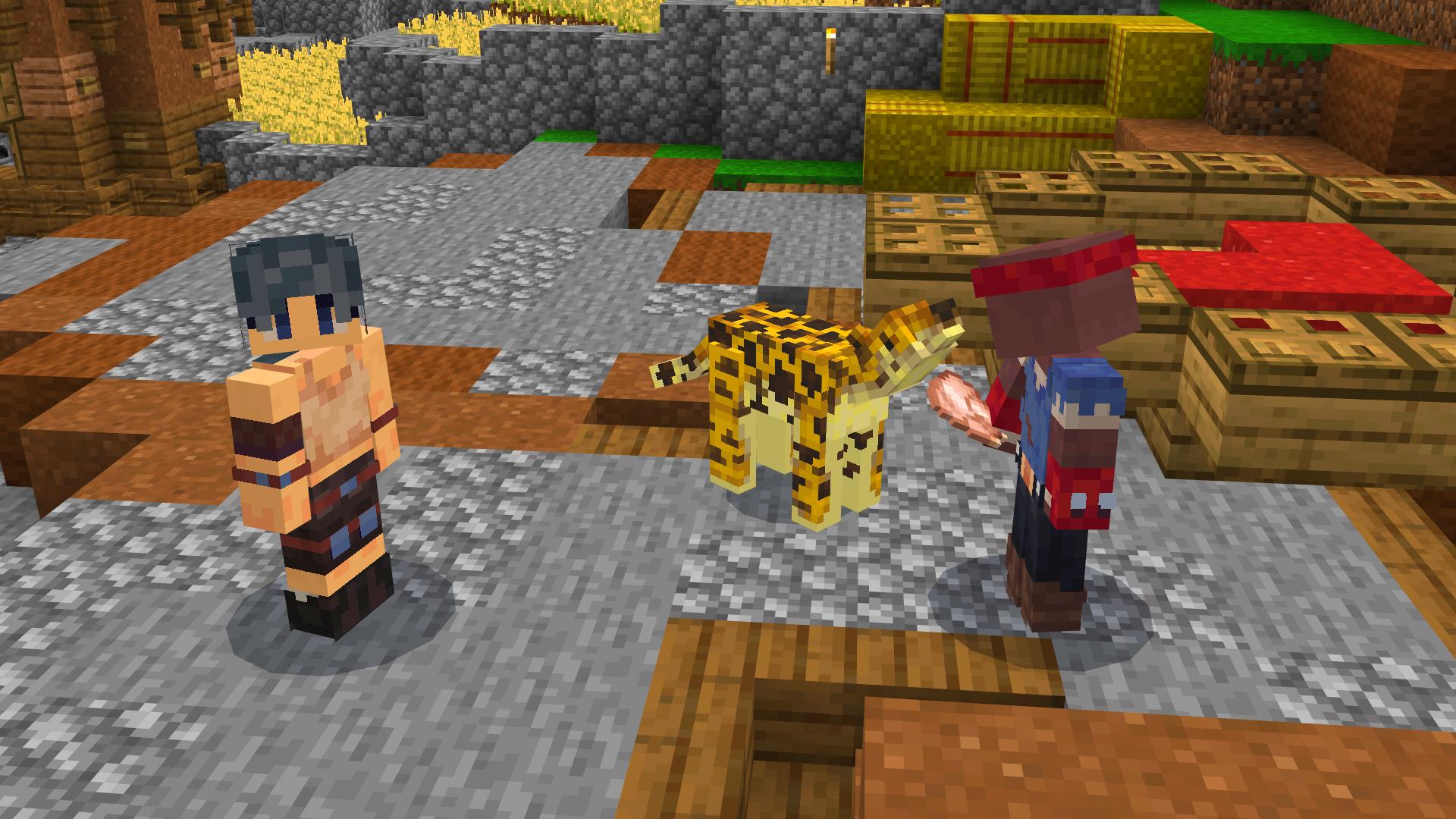 Minecraft Jungle Animals Cheetah Village Aztec Screenshot