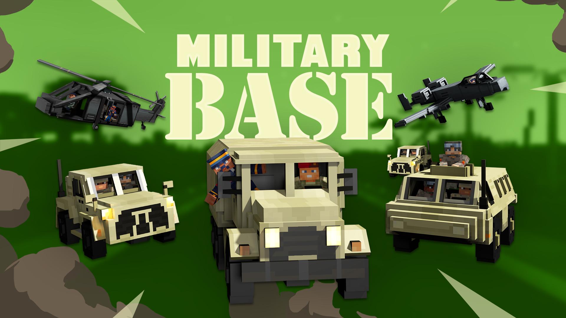 Minecraft Military Base Thumbnail Render
