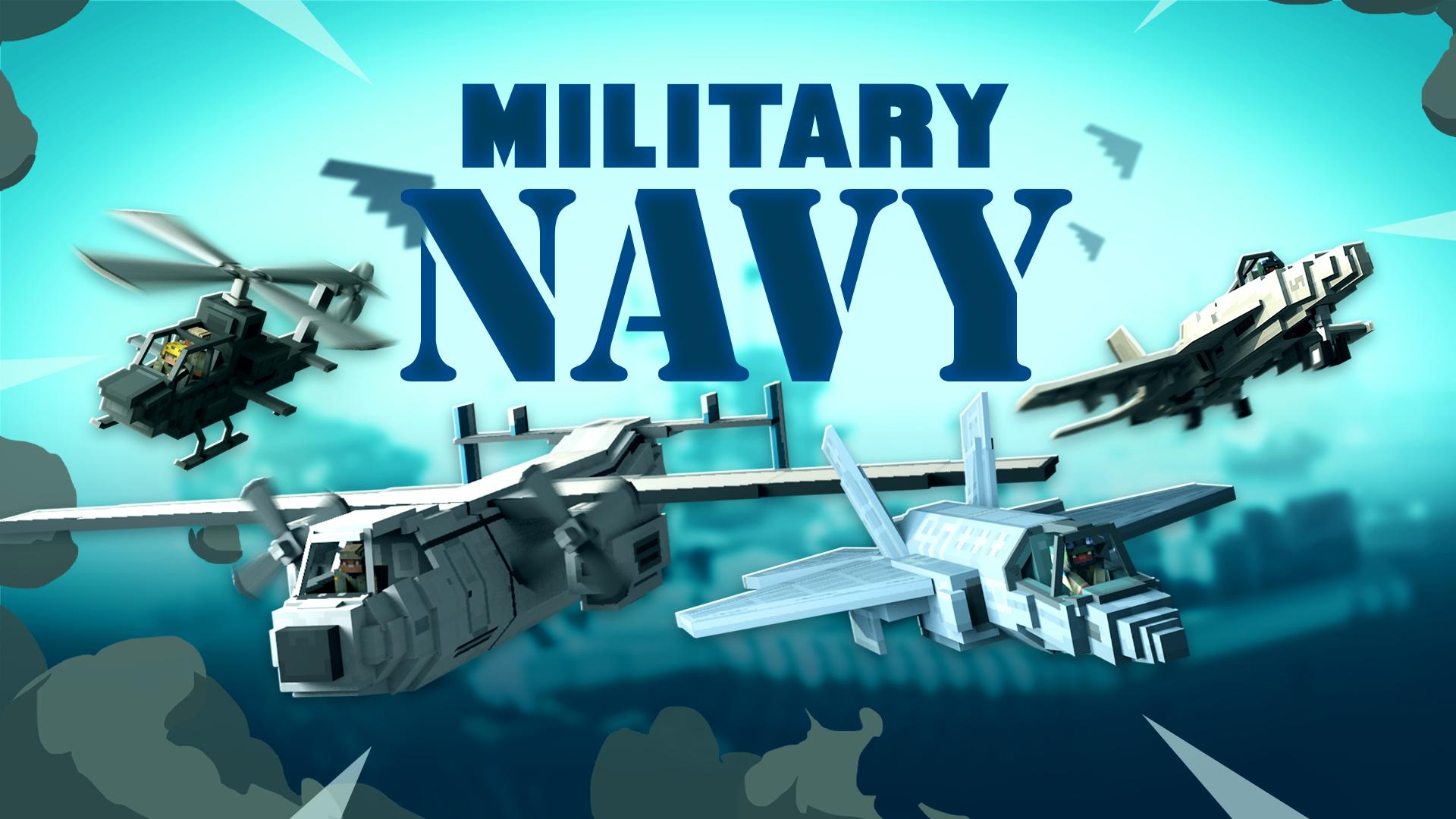 Minecraft Military Navy Marketing Key Art Render