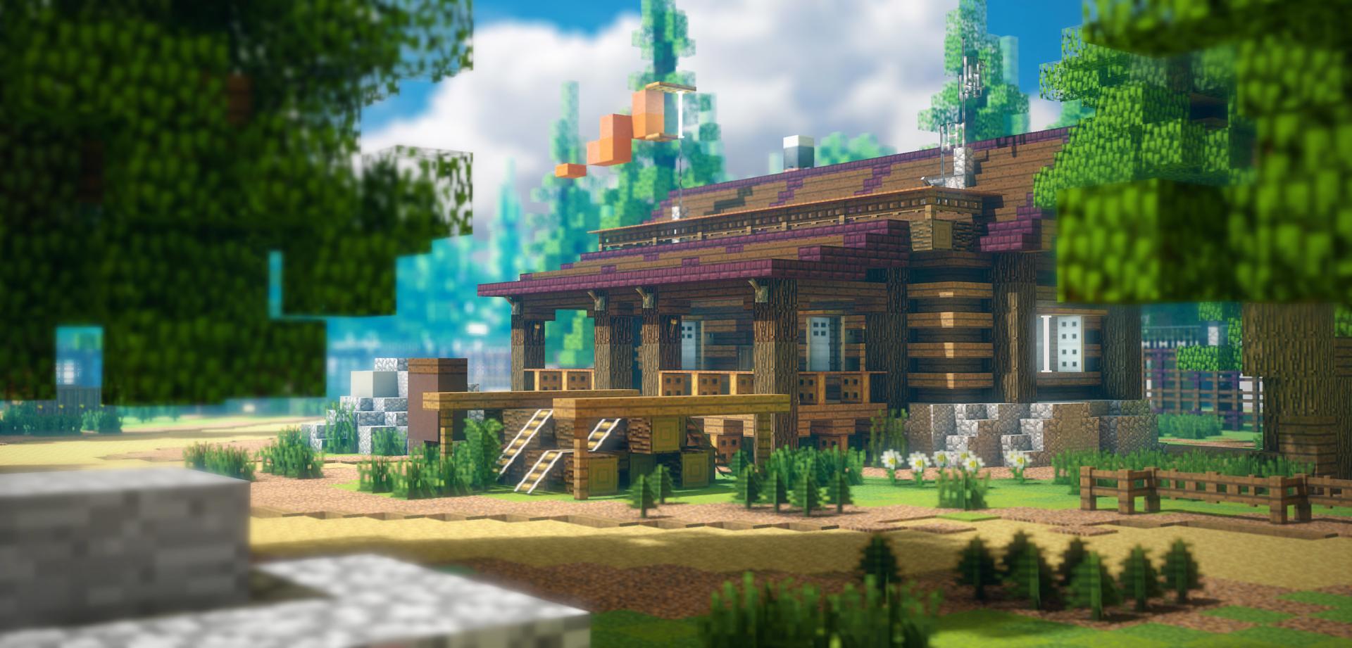 Minecraft Pizza Delivery Forest Hut