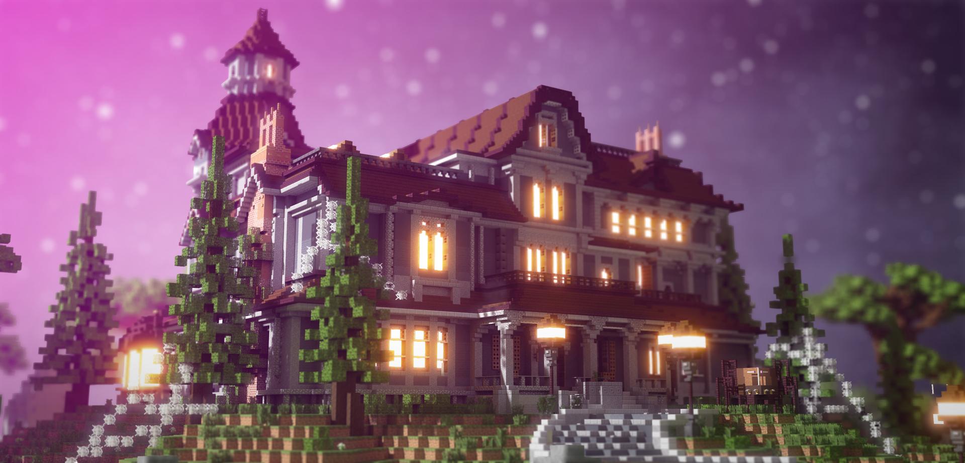Minecraft Cursed Mansion Front View