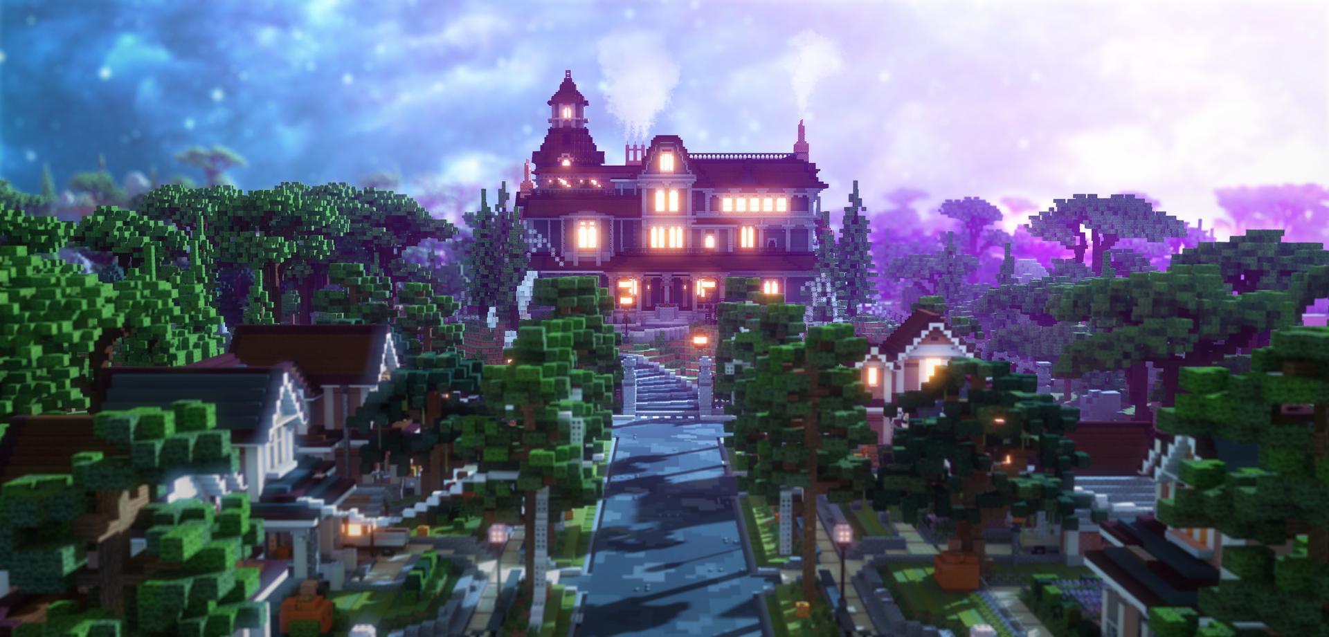 Minecraft Cursed Village Street